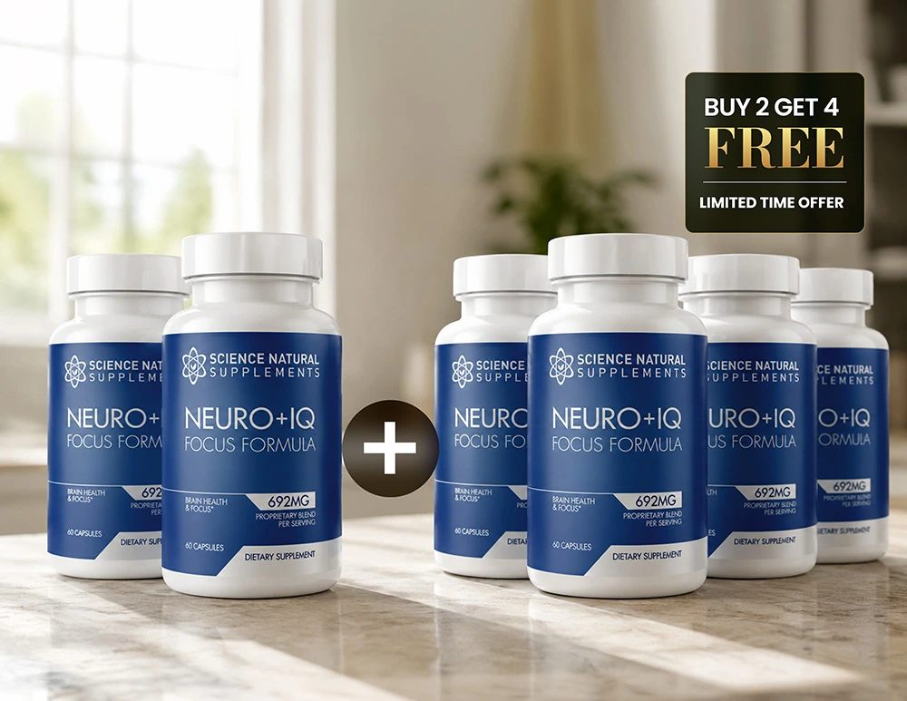 6 Bottles of Neuro+IQ Focus Formula